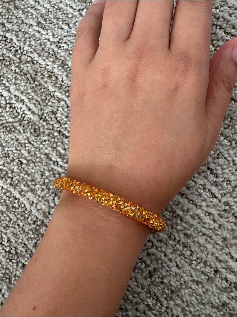 Swarovski Golden Topaz Crystal Stretch Bracelet